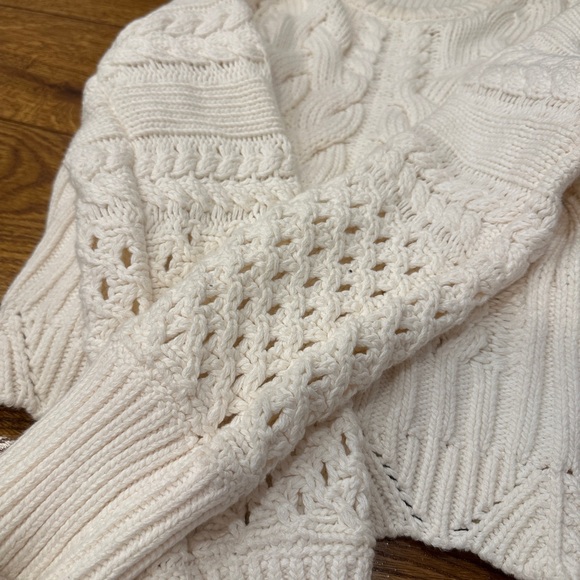 & Other Stories Ivory Cable Knit Sweater - Picture 4 of 11